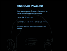 Tablet Screenshot of andreaswacker.com